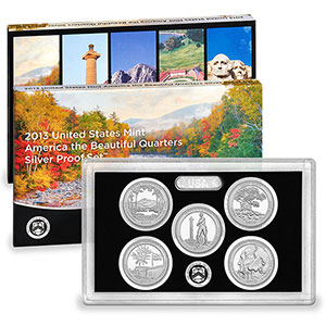 2013 America the Beautiful Quarters Silver Proof Set SV9 - Ray