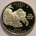 2008-S AK Alaska Gem Proof Statehood Quarter Singles