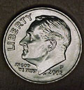 2002-P CH BU Roosevelt Dime Singles